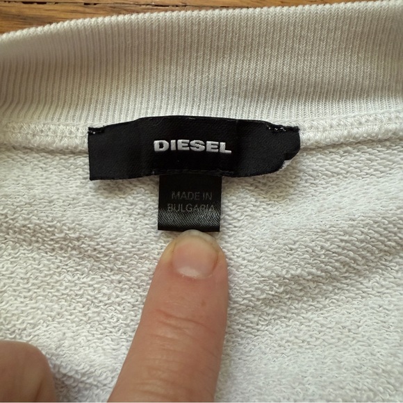 Diesel rare Y2K open back flying panther sweatshirt Small - Picture 8 of 13